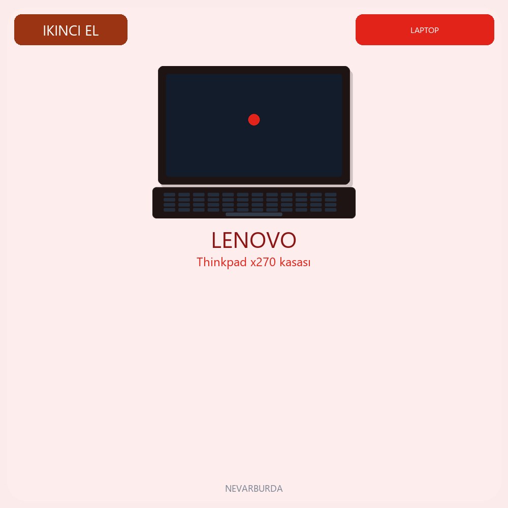 Thinkpad x270 kasası