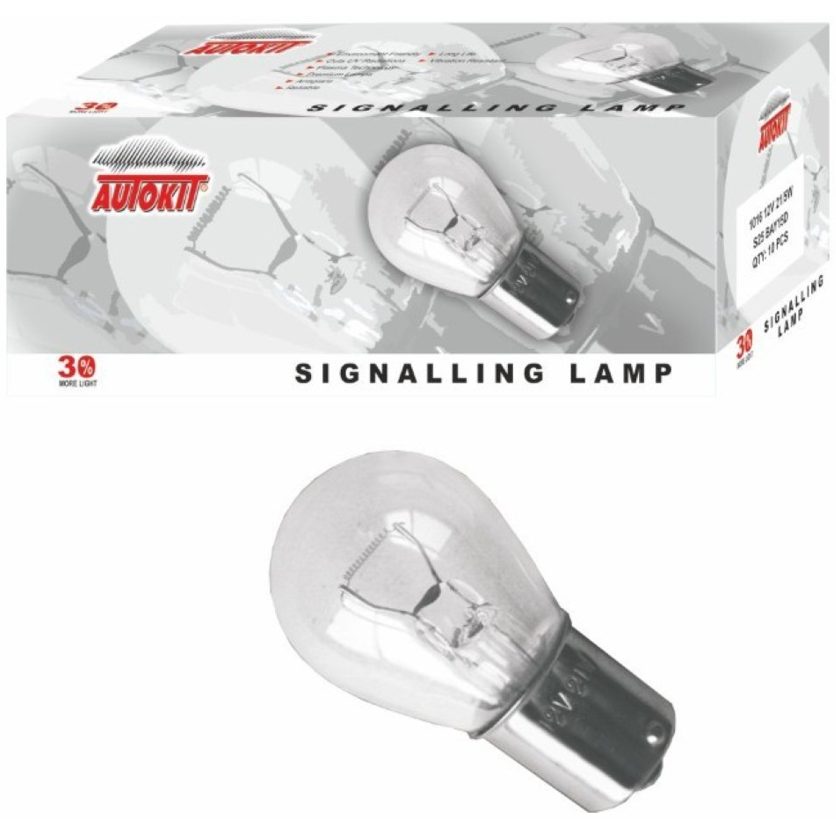 Autokit 12 V 1016 21/5W AMPUL 10' LU KUTU