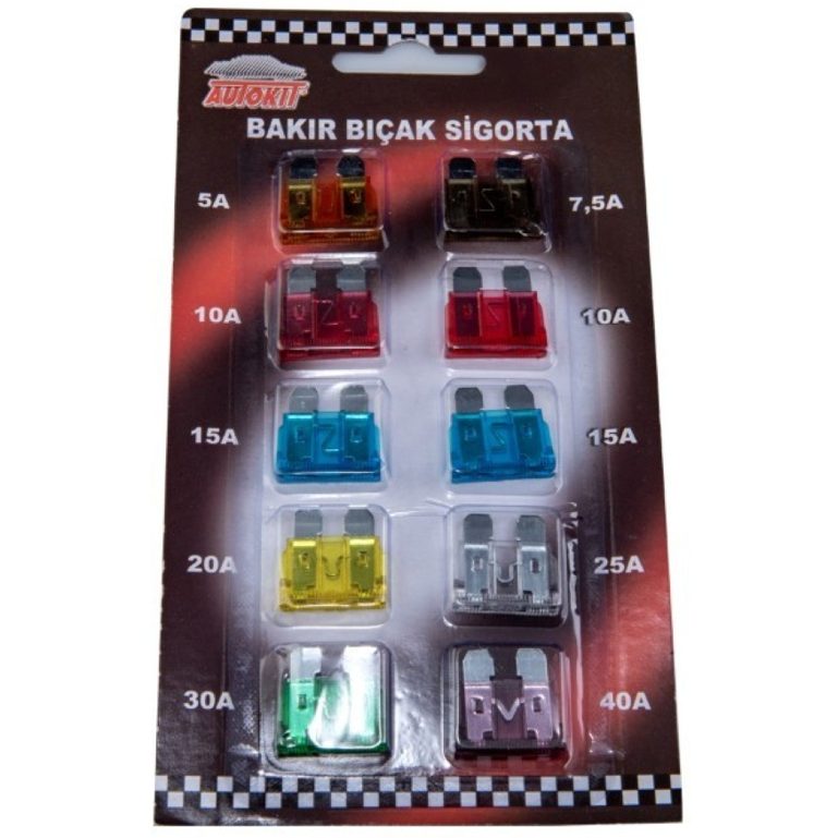 Autokit BIÇAK SİGORTA 10' LU SET