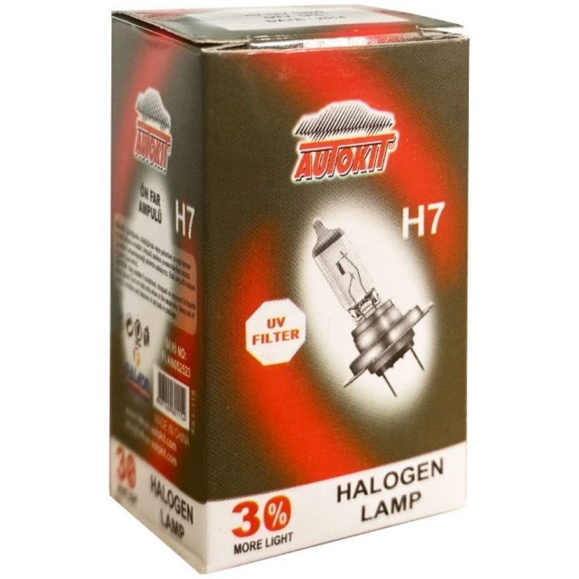 Autokit H7 HALOJEN AMPUL 12V 55W KUTULU