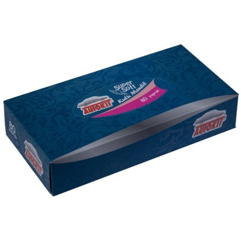 Autokit KUTU MENDİL 80'Lİ 2 KAT