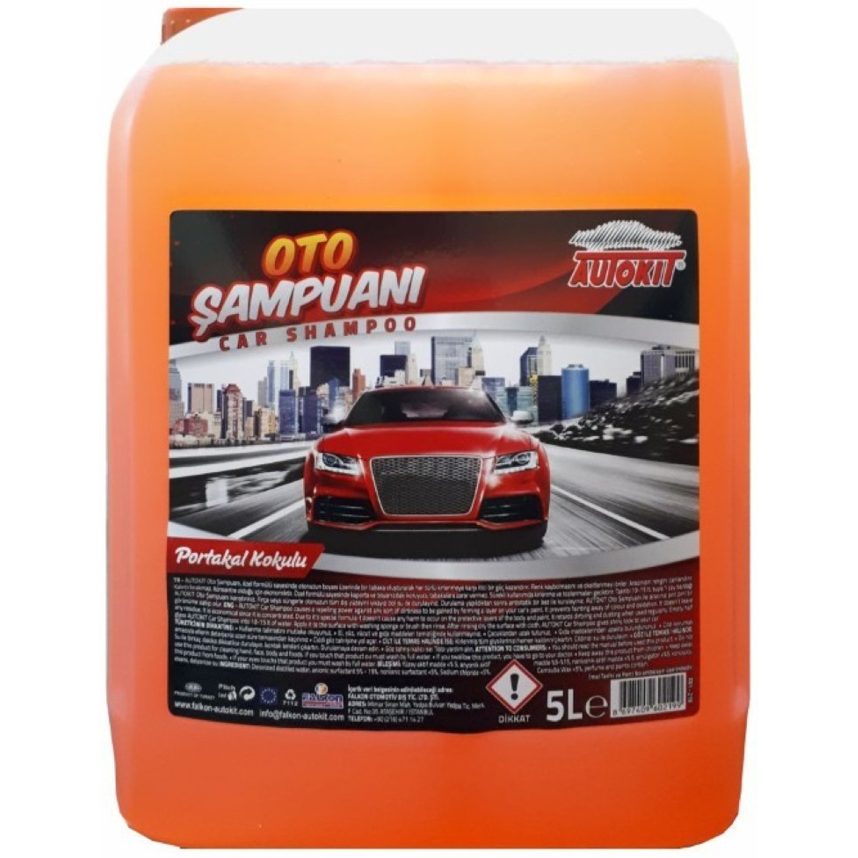 Autokit OTO ŞAMPUANI 5 LT - PORTAKAL KOKULU