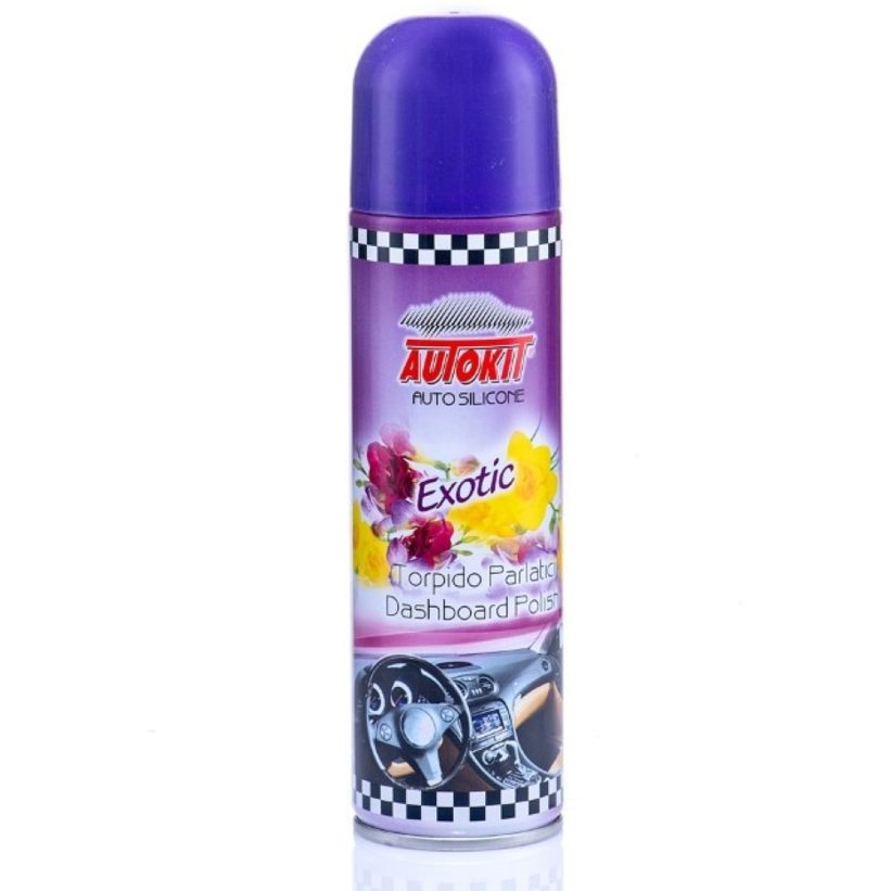 Autokit TORPİDO PARLATICI OTO SİLİKONU 220 ML - EXOTIC (GAZLI)
