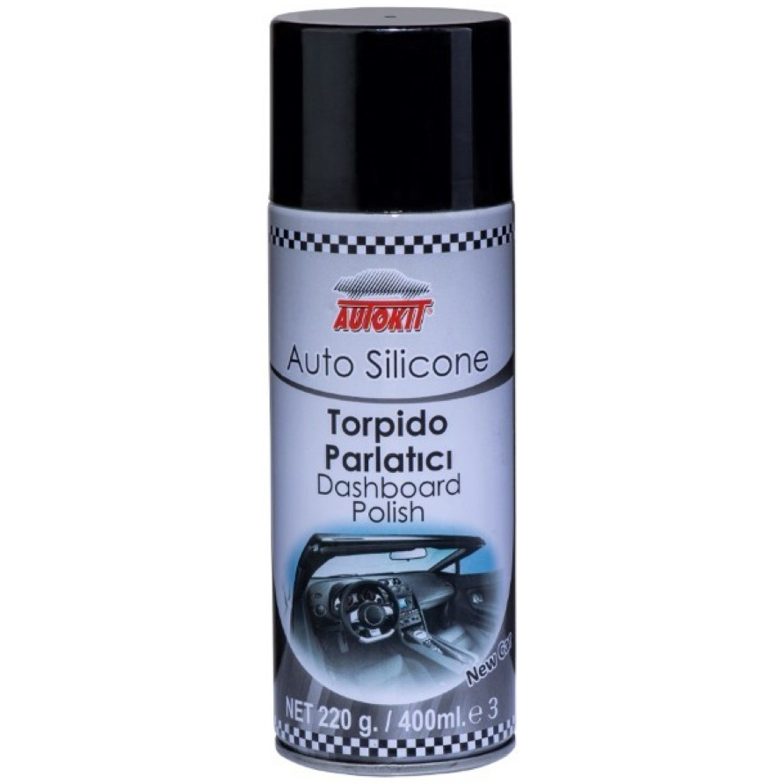 Autokit TORPİDO PARLATICI OTO SİLİKONU 400 ML - NEW CAR (GAZLI)
