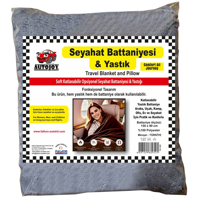 Autokit AUTOJOY SEYAHAT BATTANİYESİ & YASTIK