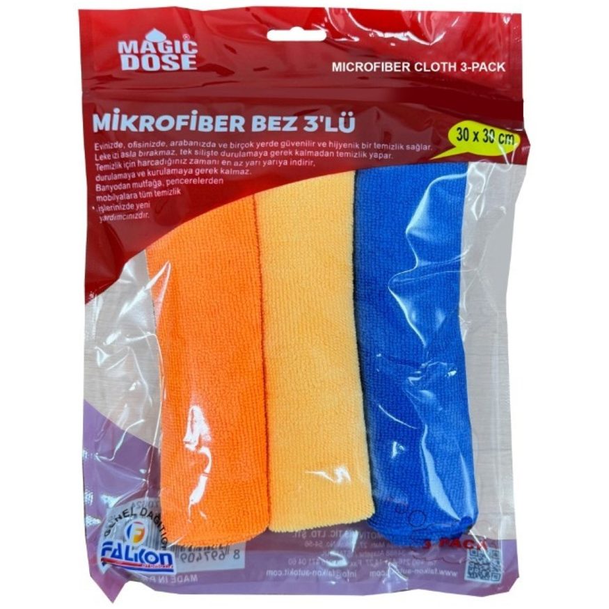 Magic Dose MİKROFİBER BEZ 30*30 CM 3'LÜ