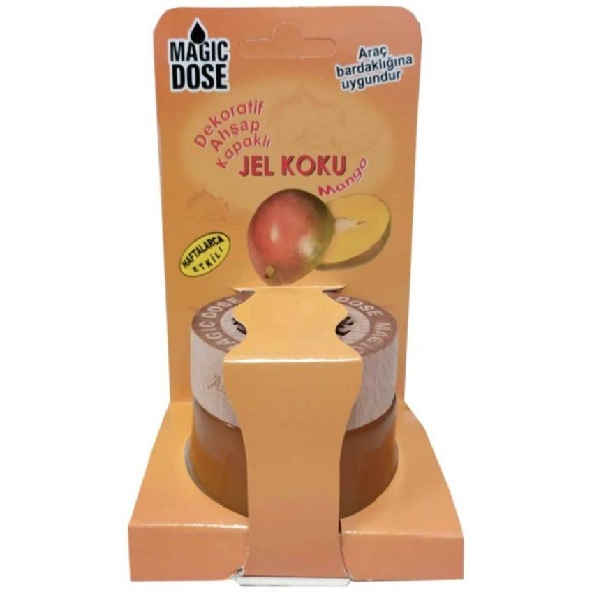 Magic Dose DEKORATİF AHŞAP KAPAKLI JEL KOKU 50 ML - MANGO