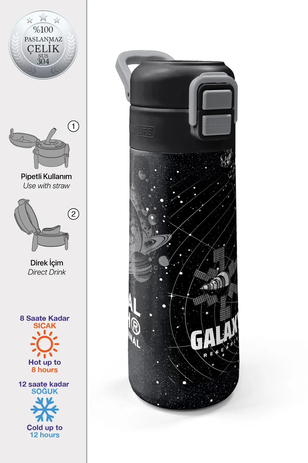 SMS 31857 MATARA ÇELİK 500ML CORAL HIGH