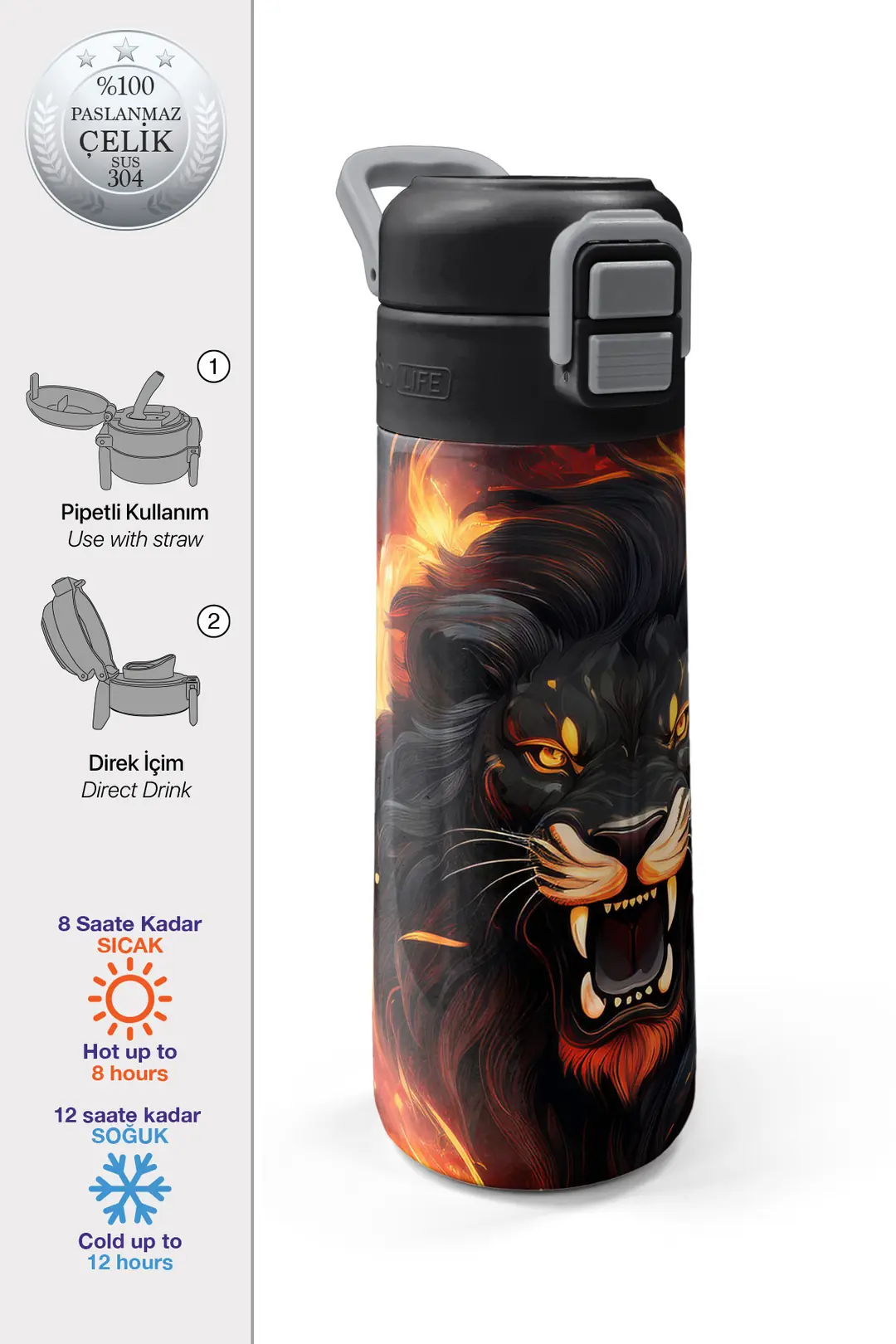 SMS 31871 MATARA ÇELİK 500ML CORAL HIGH