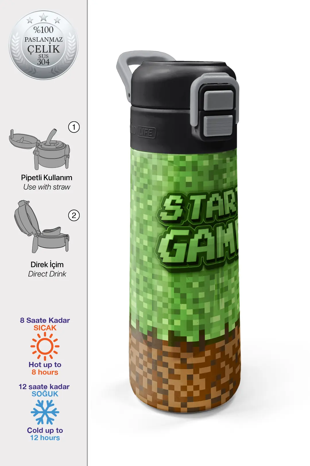 SMS 31992 MATARA ÇELİK 500ML CORAL HIGH