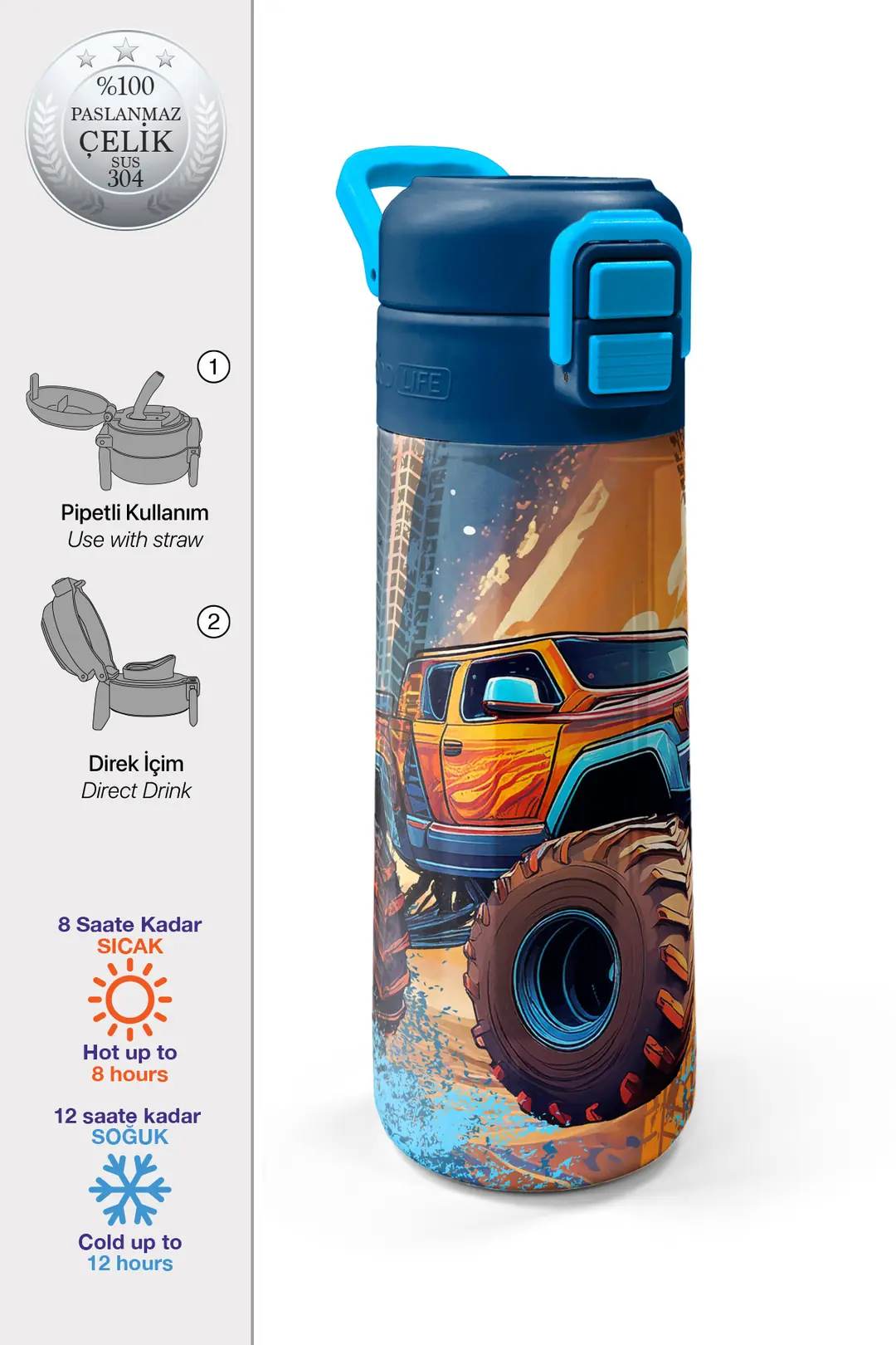 SMS 31994 MATARA ÇELİK 500ML CORAL HIGH