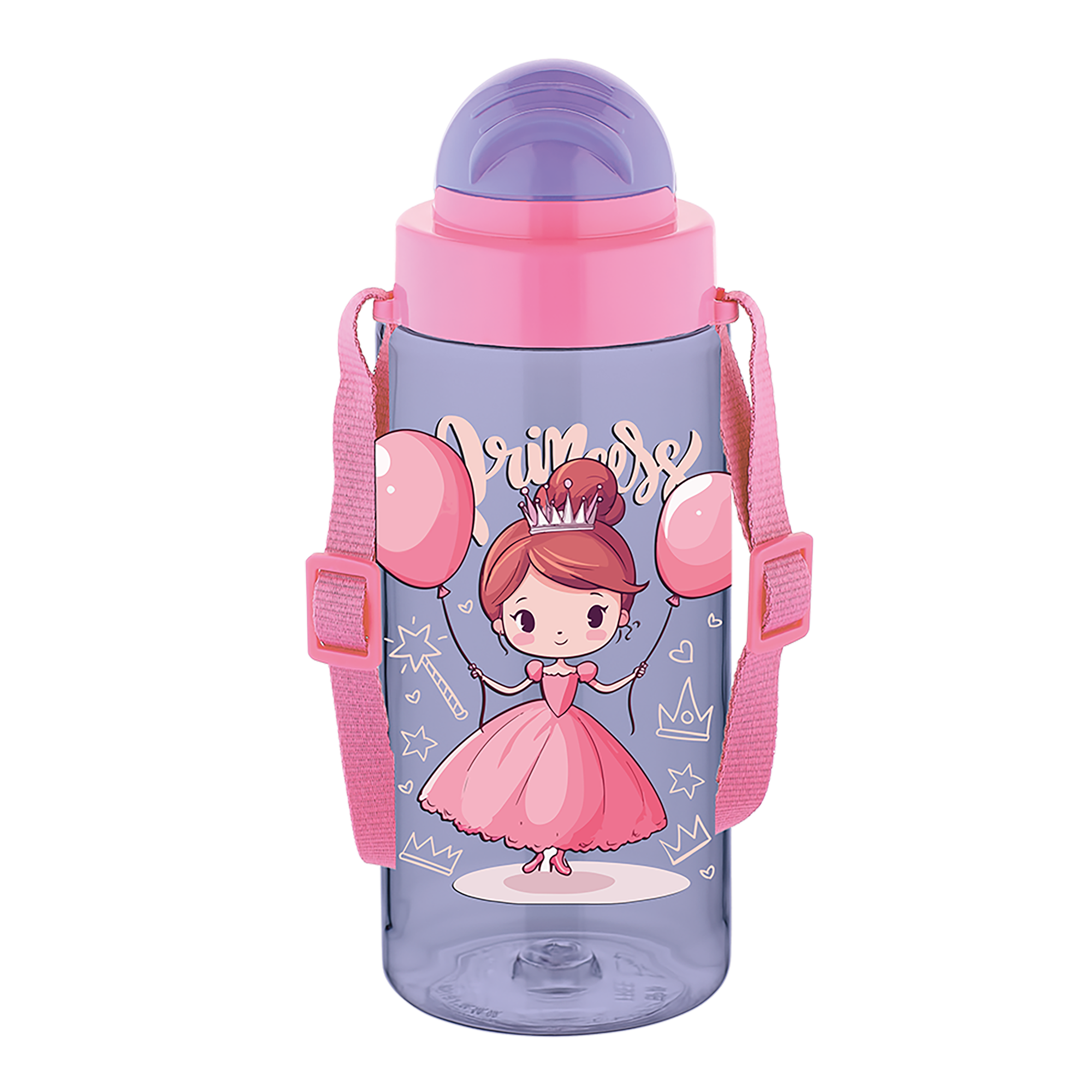 NOKİ T-0107 KIDS SU MATARASI TRİTAN PİPETLİ SOFT TOUCH ASKILI 500ML