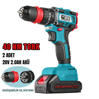Kömürsüz Darbeli Akülü Vidalama 20V Li-ion 2.0Ah