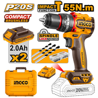 Kömürsüz Li-ion Akülü Darbeli Matkap 13 MM 20V 2.0Ah