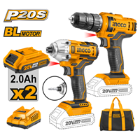 Li-ion Akülü 2 Li Kombo Set - Matkap ve Vidalama 20V 2.0 Ah
