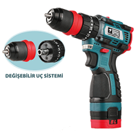 Kömürsüz Darbeli Akülü Vidalama 16V Li-ion 2.0Ah