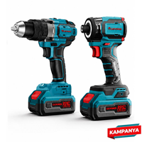Kömürsüz Akülü Torklu Vidalama Li-ion 20V 4.0Ah + Akülü Darbeli Vidalama Li-ion 70NM (makine) Kömürsüz 13 MM