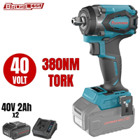 Kömürsüz Akülü Somun Sikma VE Torklu Vidalama 1/2'' Li-ion 40V +( 2.0 Ah AKÜ 2 Adet)+(hızlı Şarj Cihazı)