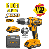 Li-ion Akülü Darbeli Matkap 10 MM 20V 2.0Ah (kampanya)
