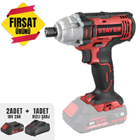 Akülü Torklu Vidalama 1/4'' 18V Li-ion (2 Adet YS-12575-2.AH Akü) + (YS-12578-ŞARJ Cihazi)