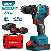 Kömürsüz Akülü Darbeli Vidalama Li-ion 20V 2.0Ah 70NM