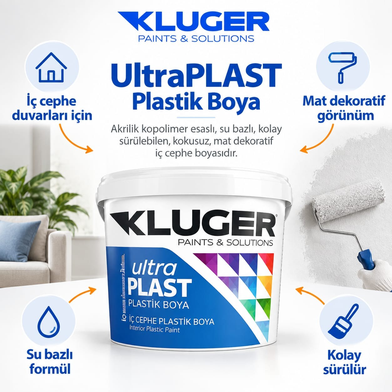 Kluger UltraPLAST Plastik Boya 20 Kg