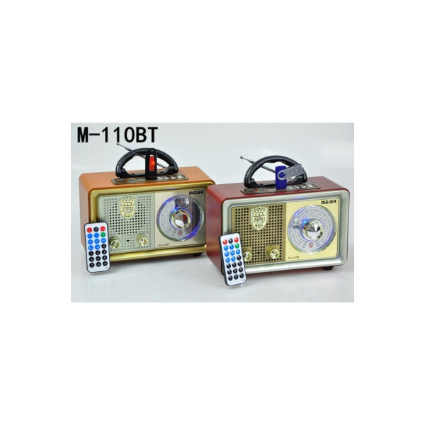Nostaljik Retro Ahşap Bluetooth Fm Radyo M-110bt