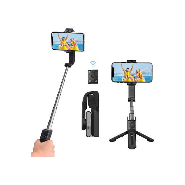 Isteady Q El Gimbal Sabitleyici Selfie Stick Çubuğu Ayarlanabilir Tripod Akıllı Telefon Için Uyumlu