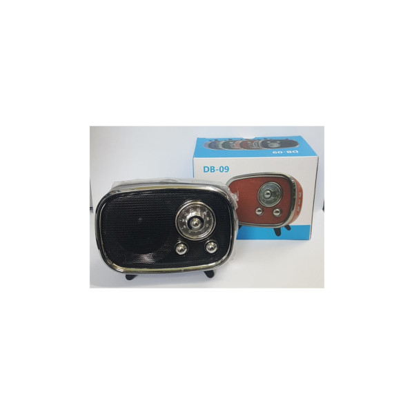 Bd-09 Mini Retro Style Bluetooth Hoparlör Fm Radyo Sd Kart Ve Usb Girişli Speaker Siyah