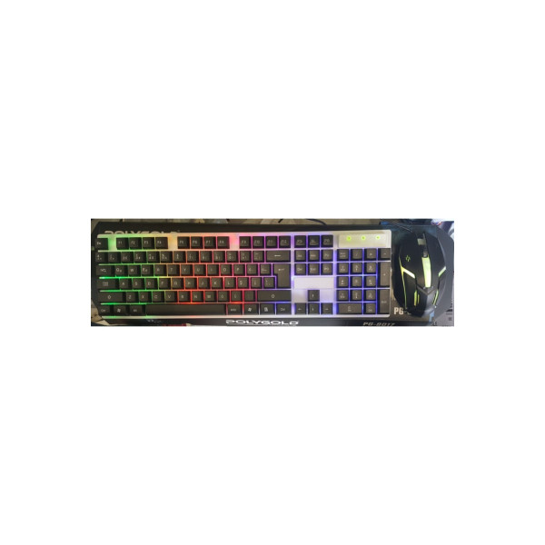 Işıklı Oyuncu Klavye Mouse Seti Usb Girişli Kablolu Pg8017