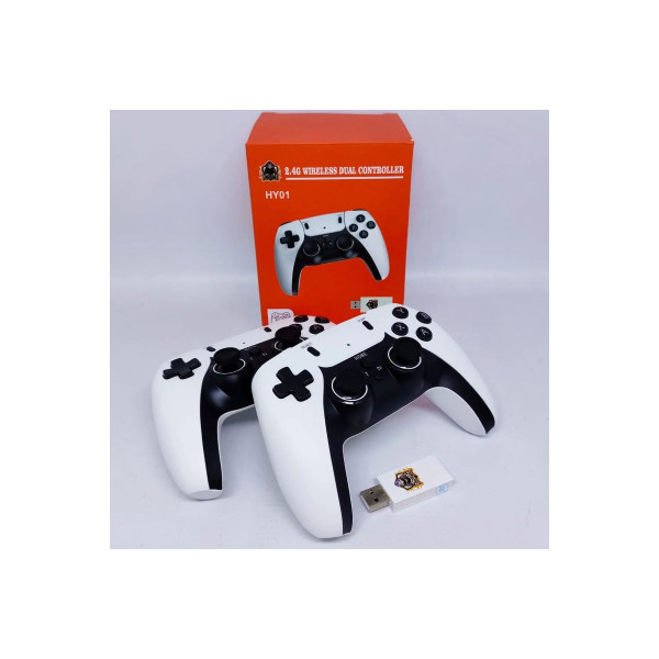 HY01 2.4G WİRELESS DUAL CONTROLLER KABLOSUZ USB OYUN KOLU 2 ADET 64GB HAFIZA KARTI OYUN YÜKLÜ