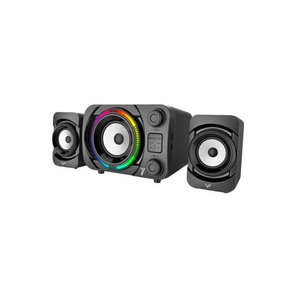 RGB LED IŞIKLI 2+1 SES SİSTEMİ BLUETOOTH HOPARLÖR FM RADYO KARAOKE MİKROFONLU SPEAKER TV PC 50W