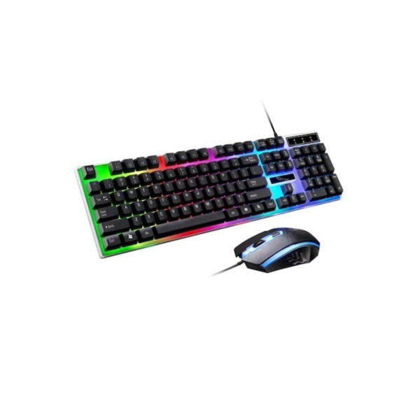 Gaming Set Kablolu Led Işıklı Oyuncu Klavye & Mouse Seti Usb Girişli