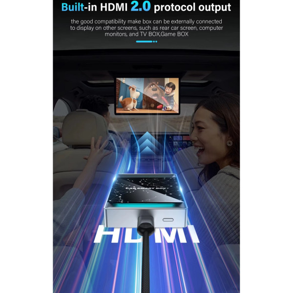 Kablosuz Carplay Android Auto Box Türkçe Dil 2 Gb Ram 16 Gb Rom 3 in 1 Wifi Hdmi Bt