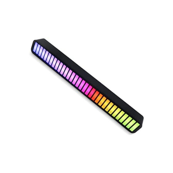 Rgb Ses Kontrol Ritim Işığı 32 Bit Göstergeli Sesle Araba/pc/tv/oda/masaüstü Için Renkli Led Işık