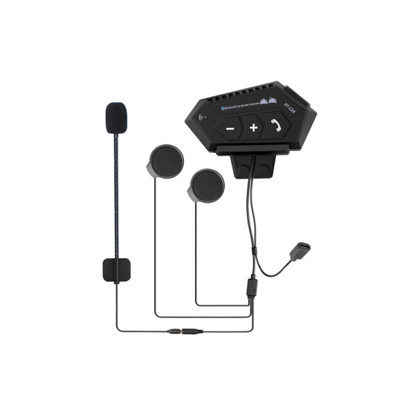 Motosiklet Kask Bluetooth Kulaklık Interkom Su Geçirmez Kablosuz Mikrofonlu Çift Kulaklık Eşleşme