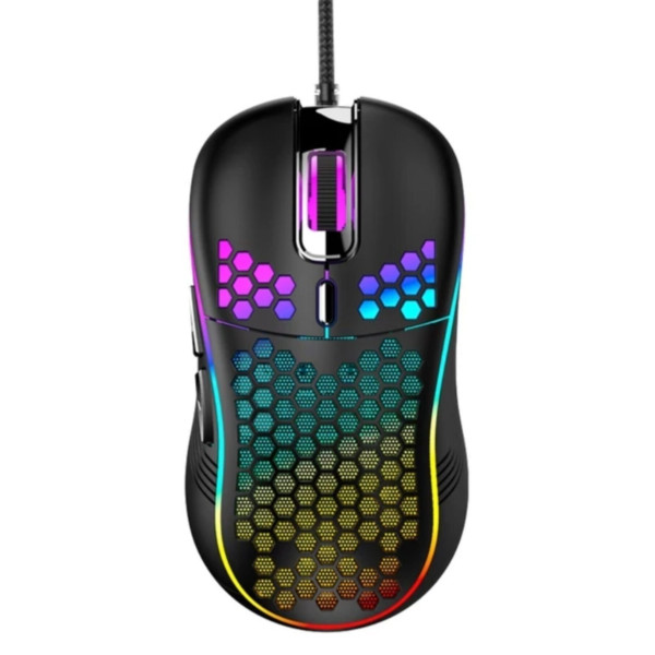 Rgb Led Işıklı Oyuncu Mouse Gaming 800-2400 Dpi 0 Oyun Mouse Mat Siyah