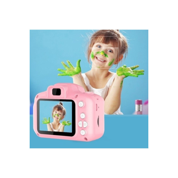 Dijital Ekranlı Çocuk Kamerası 1080p Hd Oyun Fotograf Video Kamera Hafıza Kartı Girişli