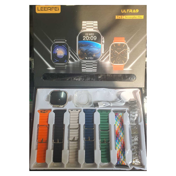 7 KORDONLU AKILLI SAAT BLUETOOTH ARAMA CEVAPLAMA BİLDİRİM ALARM MÜZİK SPOR UYKU MODU NABIZ ÖLÇME