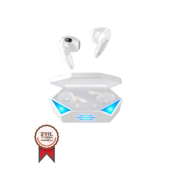 Oyuncu Kulaklığı Kablosuz Kulakiçi Rgb Işıklı Çift Mikrofonlu 3 Modlu Bluetooth 5.2 Tg-g20