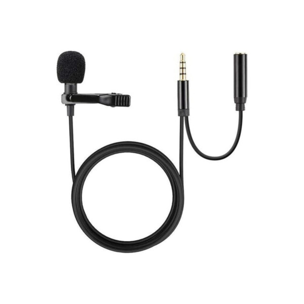 Dcc5 3.5 Mm Jack Girişli Yaka Mikrofonu + Kulaklık Aparatı Tiktok Youtube