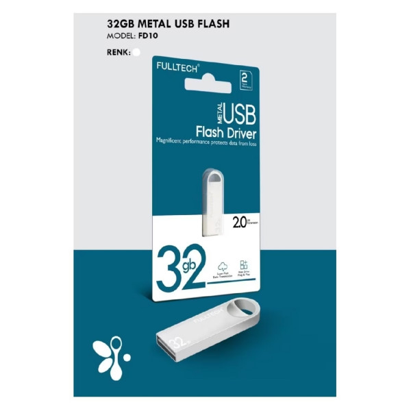 Metal 32gb Usb Flash Bellek Usb 2.0 Flash Drive