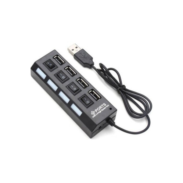 4 Port Usb Çoklayıcı 2.0 Usb Hub 30 Cm On Of Lu Uyumlu 4port-on-oflu