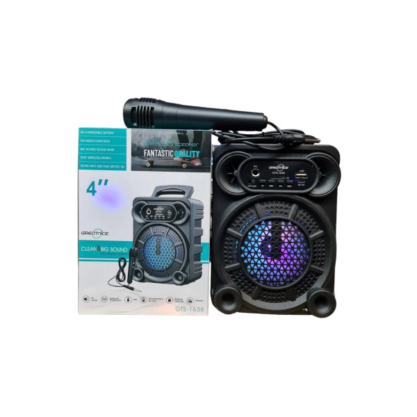 Bluetooth Speaker Kablosuz Hoparlör Led Işıklı Fm Radyolu Sd Kart Ve Usb Girişli Şarjlı Hoparlör