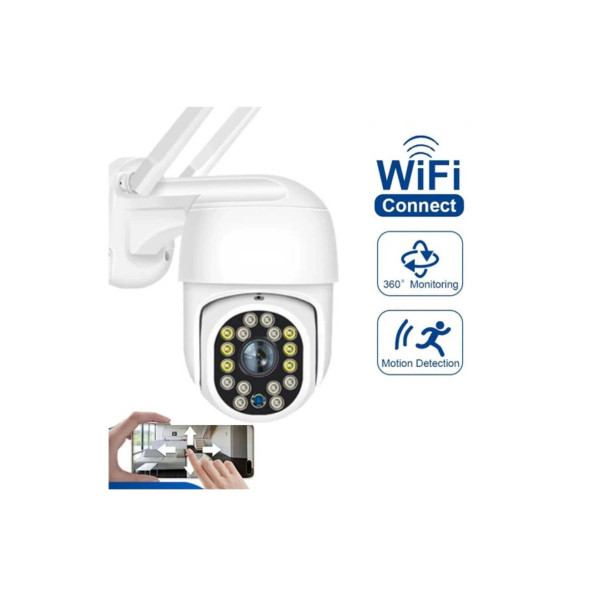 2MP WİFİ İP KAMERA GECE GÖRÜŞLÜ 1080P HD GÜVENLİK KAMERASI SU GEÇİRMEZ KAMERA
