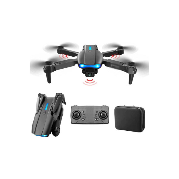ÇİFT KAMERA VE BATARYALI DRONE UZAKTAN KUMANDALI APP DESTEKLİ QUADCOPTER TEK TUŞ İLE İNİŞ KALKIŞ