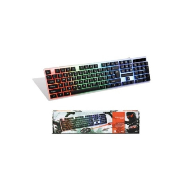 Işıklı Klavye Mouse Seti Oyuncu Klavye-mouse Set Usb Giriş Pl357