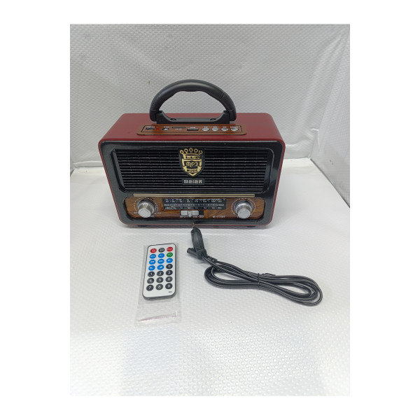 M-111bt Şarjlı Nostaljik Radyo Bluetooth-Kumanda Usb/sd/mp3