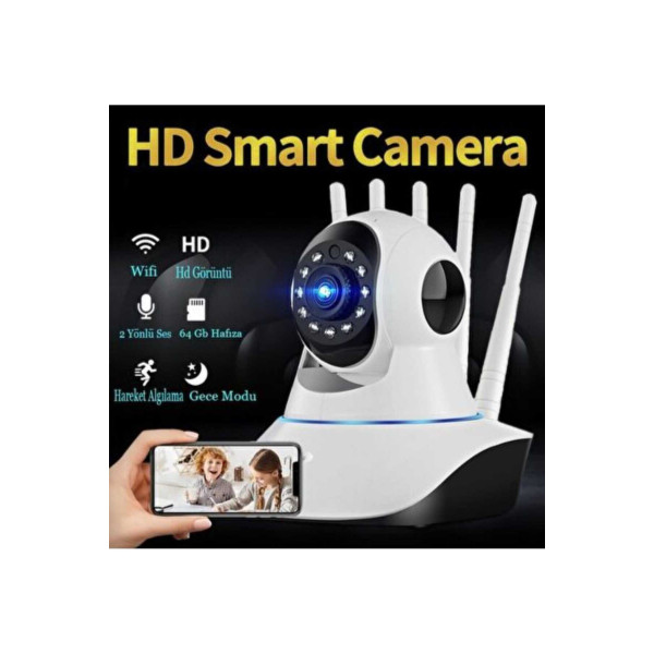 2MP WİFİ İP KAMERA GECE GÖRÜŞLÜ 1080P HD GÜVENLİK KAMERASI