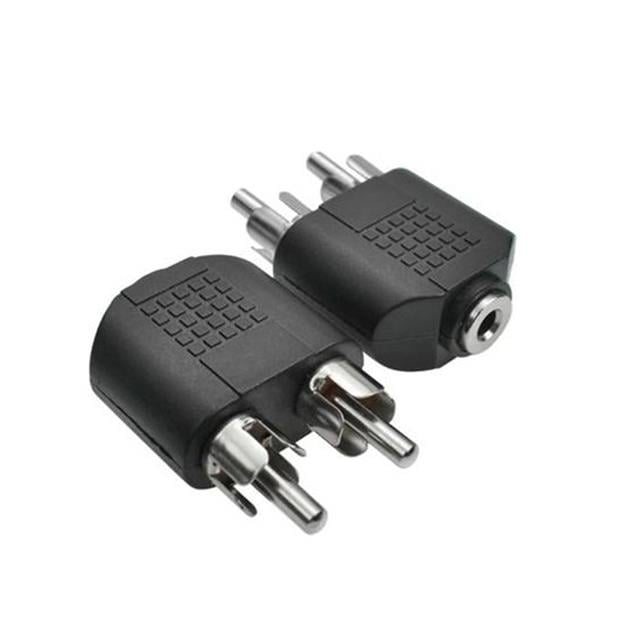 3.5 Mm Stereo Dişi / 2 Rca Erkek Çevirici Jack